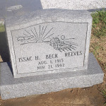 Issac H. Reeves 'Beck'